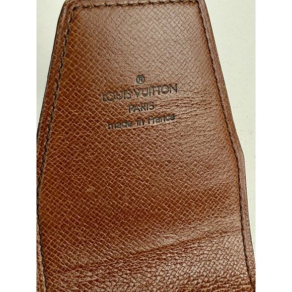 Louis Vuitton Monogram Case Brown Leather 5 Inch - Picture 3 of 7